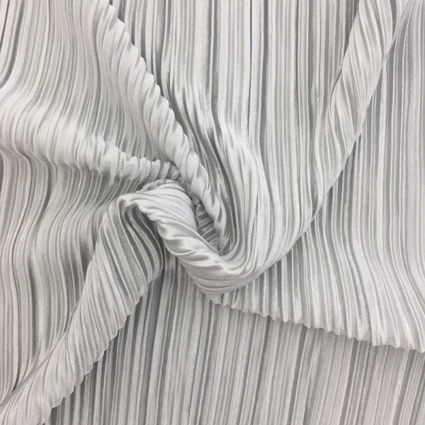 Pleated Polyester SILVER